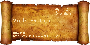 Virágos Lili névjegykártya