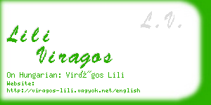 lili viragos business card